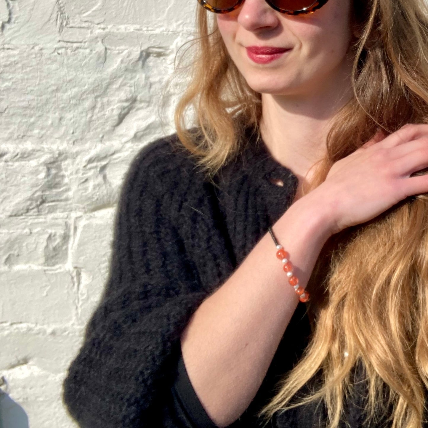 Ness Bracelet - AfricA (Black and orange)